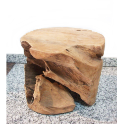 Stolik podręczny kawowy z kawałka korzenia drewno TEAK 40x35cm